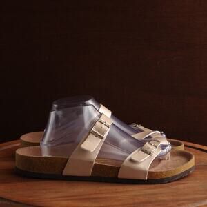 Birkenstock Mayari Sandals Unisex SZ EU 44 US M11 W13 Beige Slip On Casual Shoes